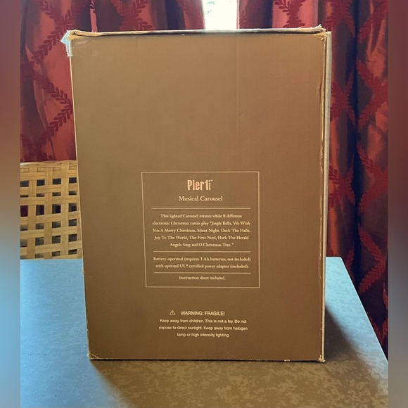 BNWT Pier 1 Christmas Musical Carrousel - Picture 6 of 7